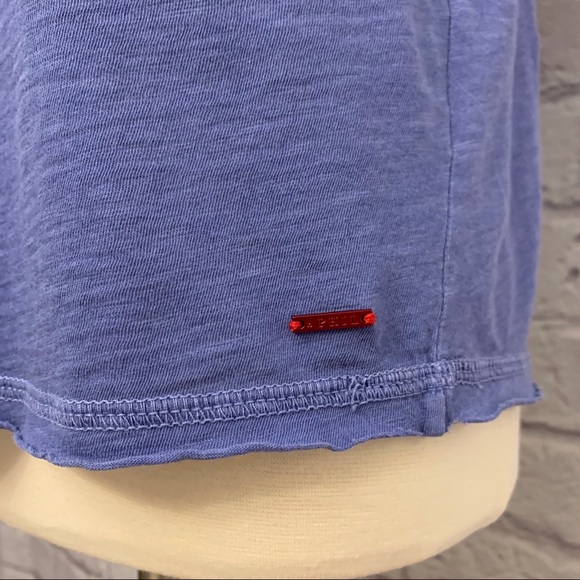 NWT n:Philanthropy Lynne V-neck Pocket Tee Cobalt - Picture 11 of 14